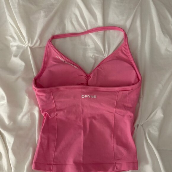 DFYNE Impact Longline Strappy Top – Blossom Pink - Picture 2 of 5